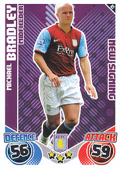 Michael Bradley Aston Villa 2010/11 Topps Match Attax New Signing #N3